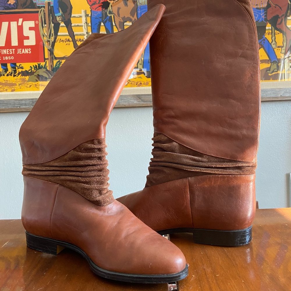 Vintage Jacqueline Ferrar leather & suede boots